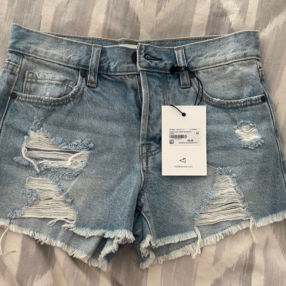 Distressed Denim Women Shorts